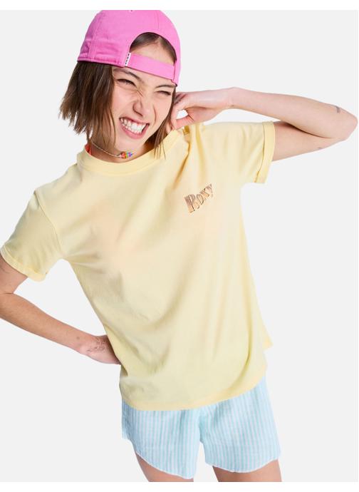 Roxy Tee-shirts Oceanregular Poster femme jaune