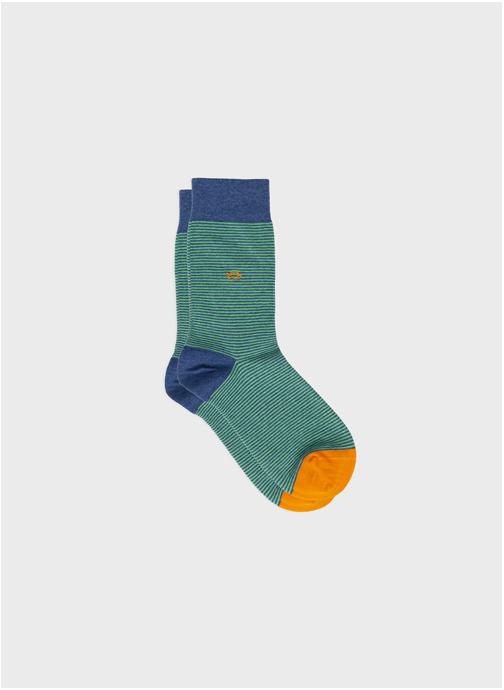 BILLYBELT Chaussettes A rayures homme vert