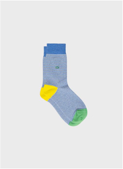 BILLYBELT Chaussettes A rayures homme bleu
