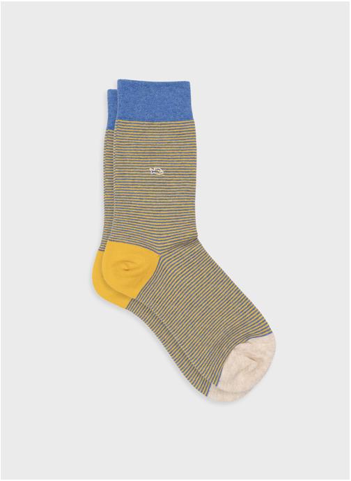 BILLYBELT Chaussettes A rayures homme jaune