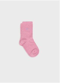 Chaussettes Unies pailletées femme orange