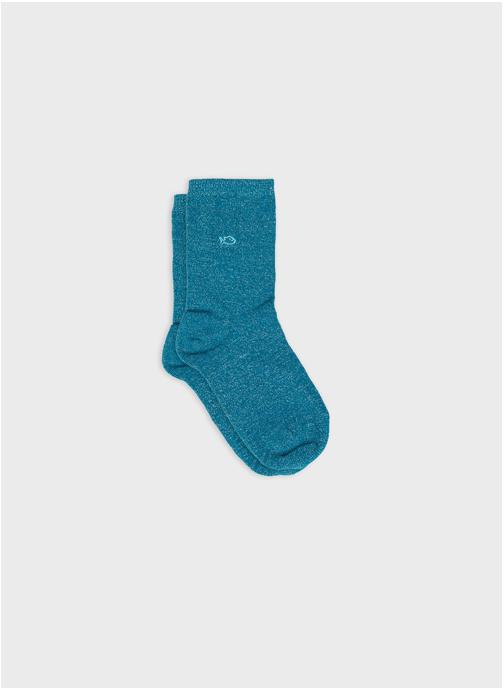 BILLYBELT Chaussettes Unies pailletées femme bleu
