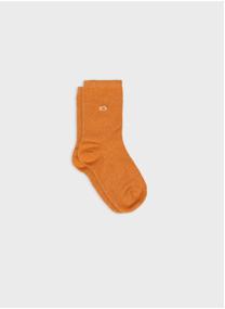 Chaussettes Unies pailletées femme orange