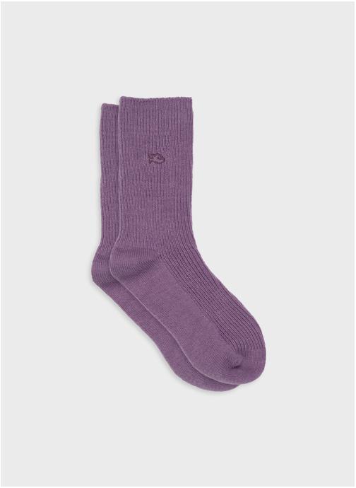 BILLYBELT Chaussettes Laine femme violet