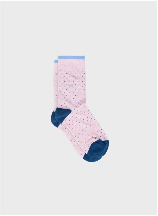 BILLYBELT Chaussettes A pois homme rose