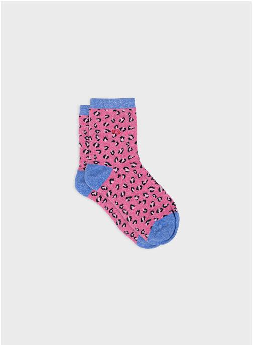 BILLYBELT Chaussettes Léopard femme rose