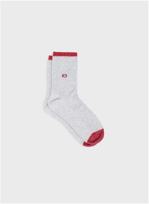 BILLYBELT Chaussettes Vintage femme gris