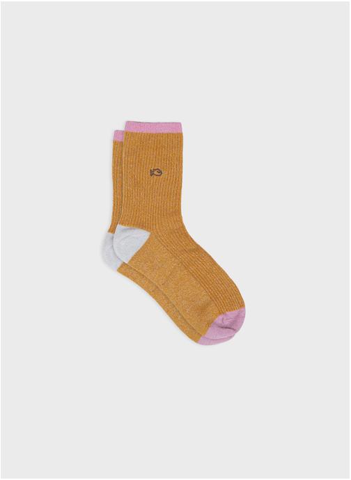 BILLYBELT Chaussettes Vintage femme jaune