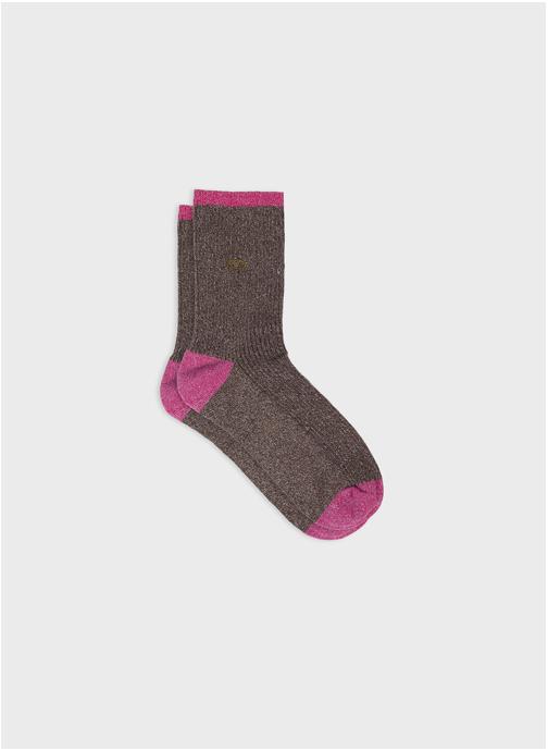 BILLYBELT Chaussettes Vintage femme marron