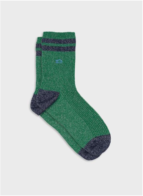 BILLYBELT Chaussettes Vintage femme vert