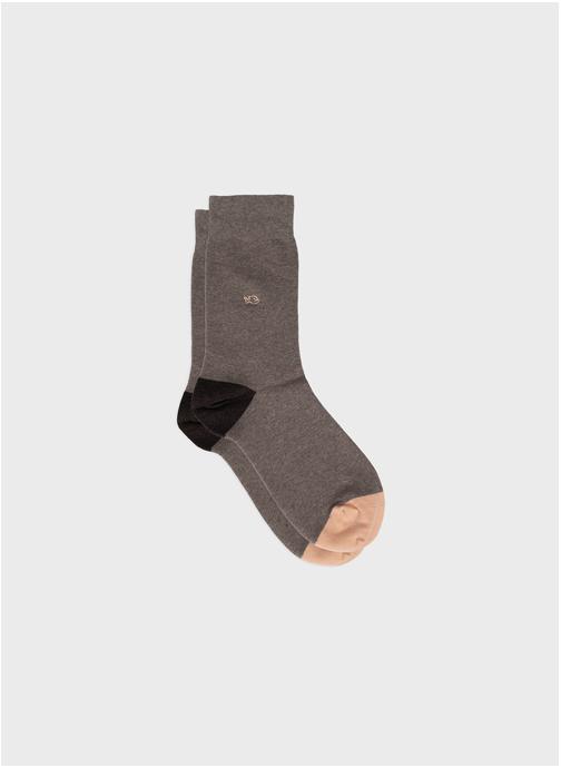 BILLYBELT Chaussettes Unies homme marron