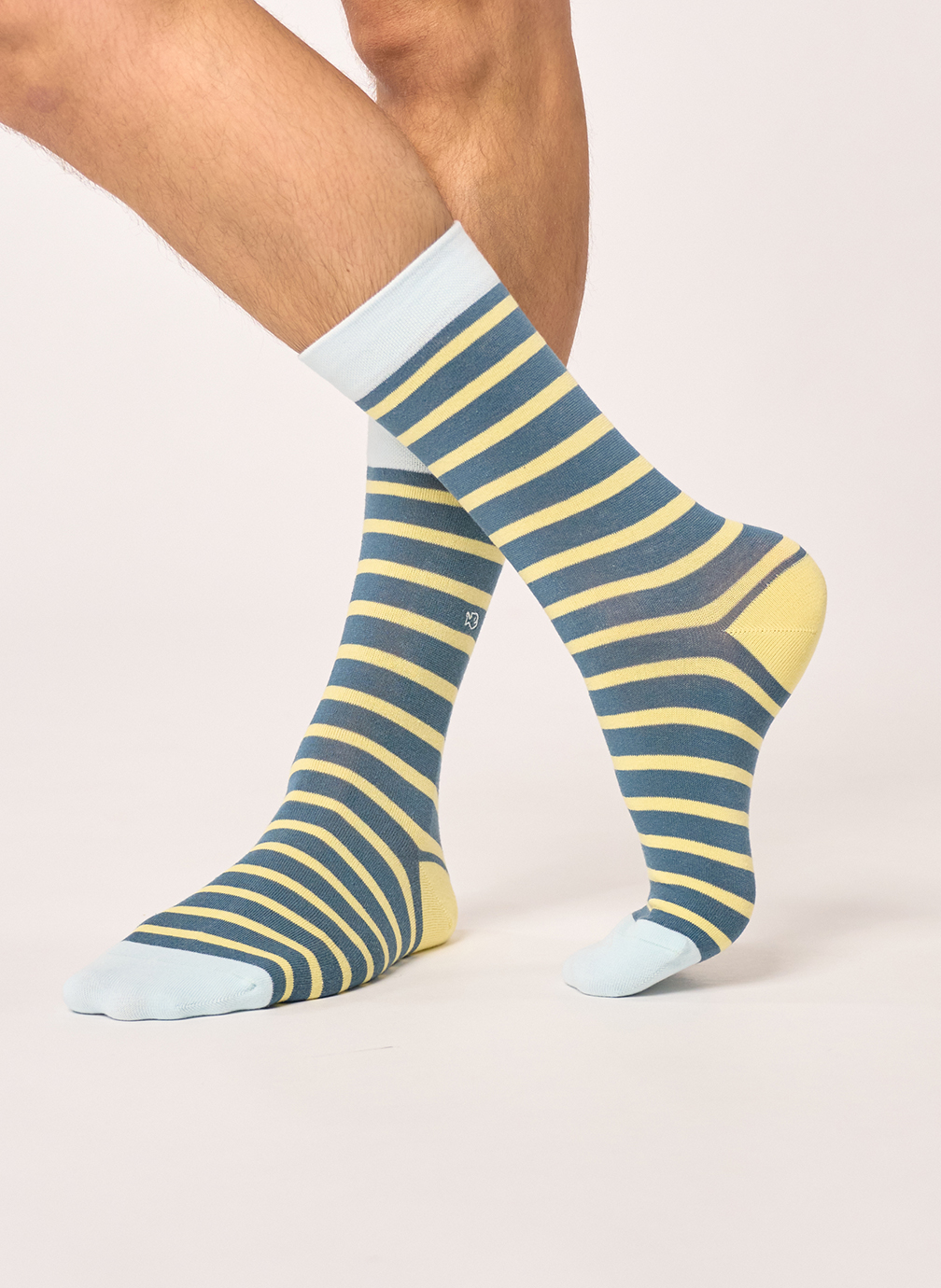 Chaussettes A rayures homme bleu BILLYBELT Chaussettes A rayures homme bleu Bleu canard
