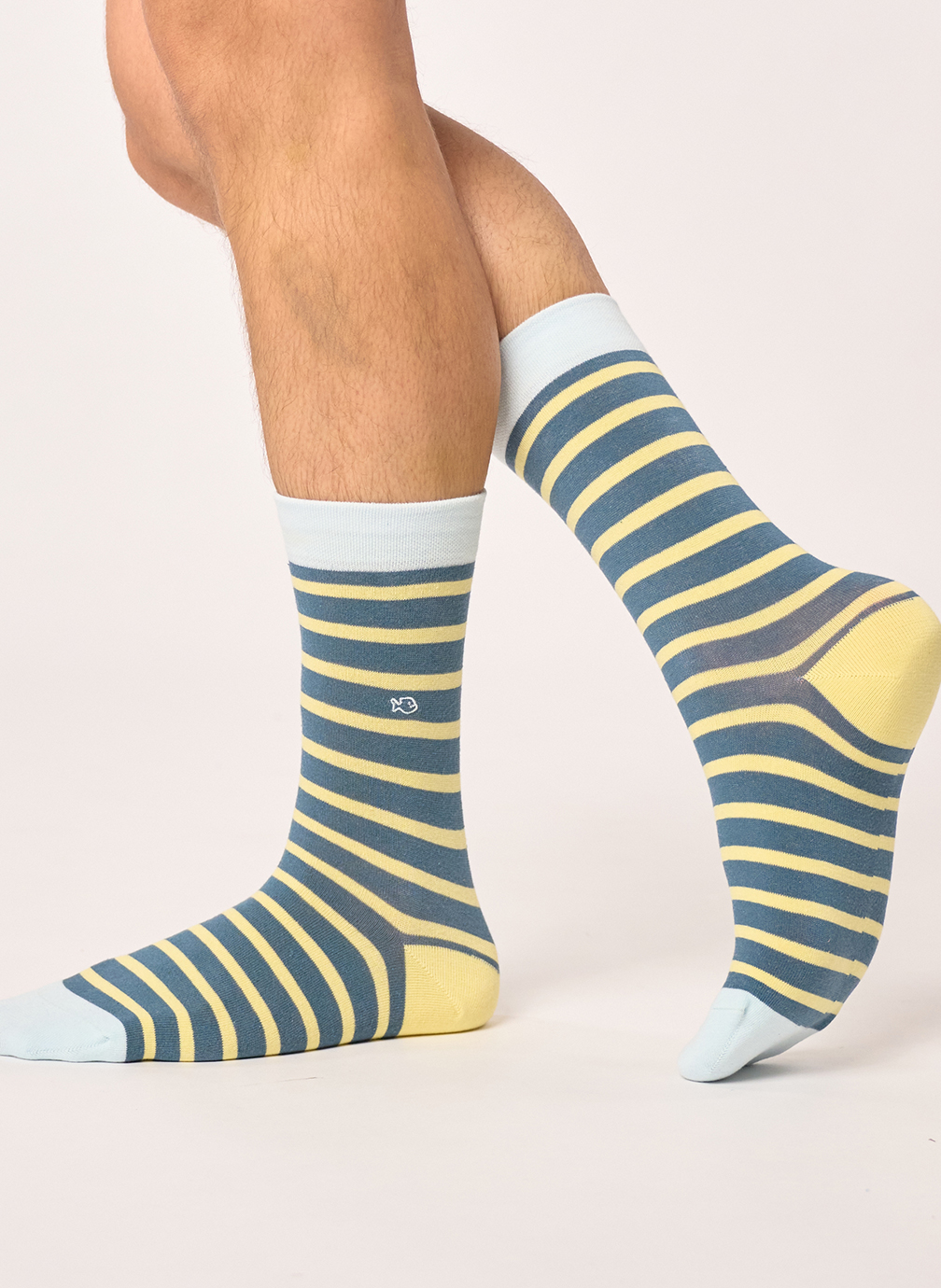 Chaussettes A rayures homme bleu BILLYBELT Chaussettes A rayures homme bleu Bleu canard