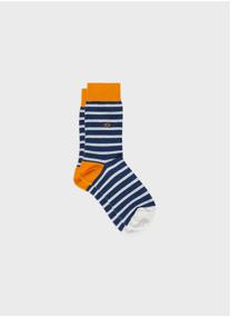 Chaussettes A rayures homme bleu