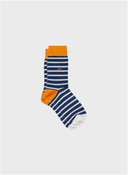 BILLYBELT Chaussettes A rayures homme bleu