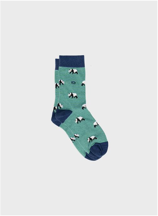 BILLYBELT Chaussettes Animaux homme vert