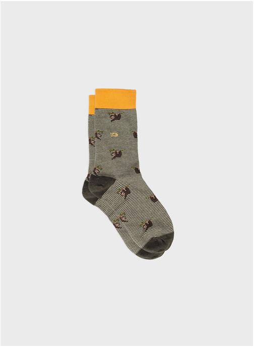 BILLYBELT Chaussettes Animaux homme marron