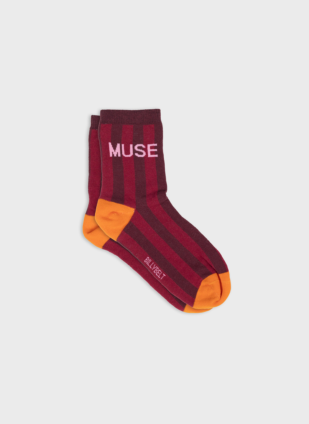 Chaussettes A rayures femme rouge BILLYBELT Chaussettes A rayures femme rouge Rouge