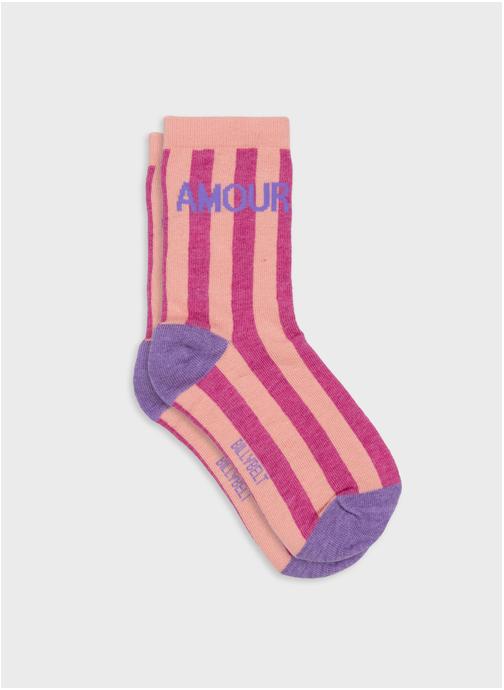BILLYBELT Chaussettes A message femme rose