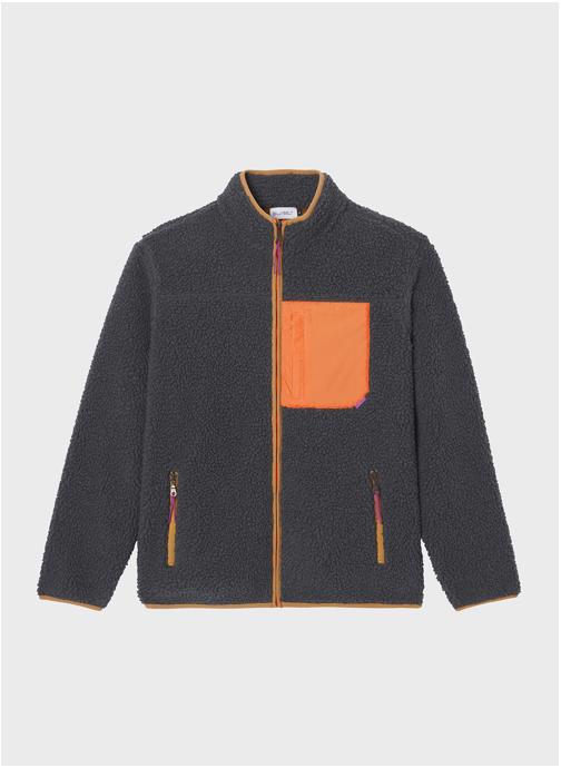 BILLYBELT Vestes Sherpa homme gris