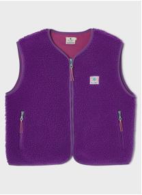 Vestes sans manches Sherpa femme bleu