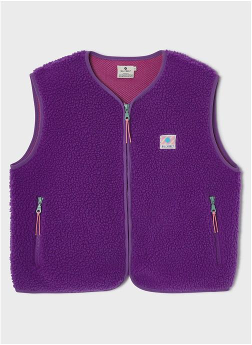 BILLYBELT Vestes sans manches Sherpa femme violet