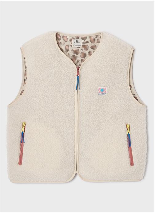 BILLYBELT Vestes sans manches Sherpa femme beige
