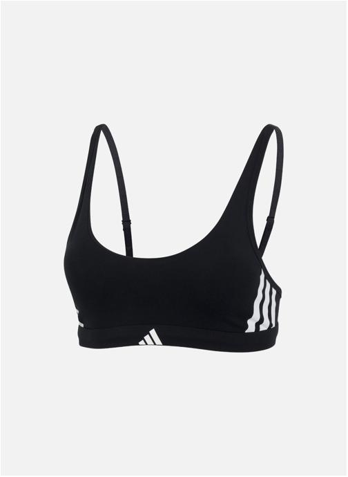 adidas performance Brassières COTTON 3 STRIPES femme noir