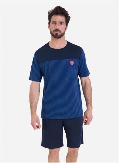 ATHENA Combinaisons RAYURES L'ESCALE homme bleu