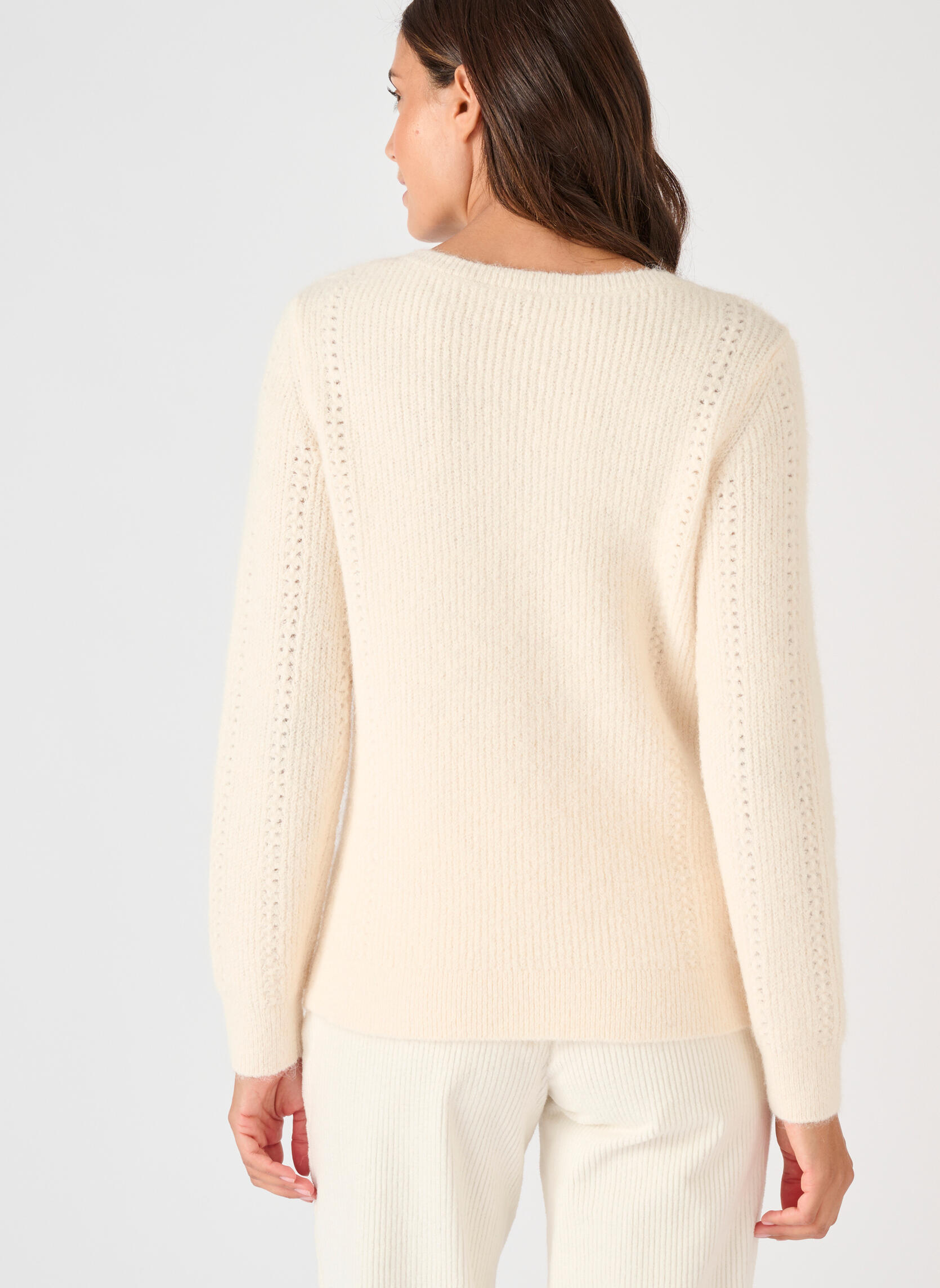 Pulls 84652 femme blanc Damart Pulls 84652 femme blanc Blanc