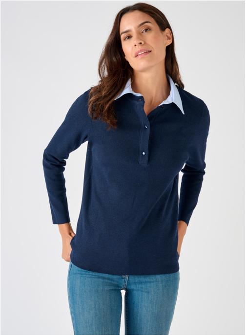 Damart Pulls 84669 femme bleu