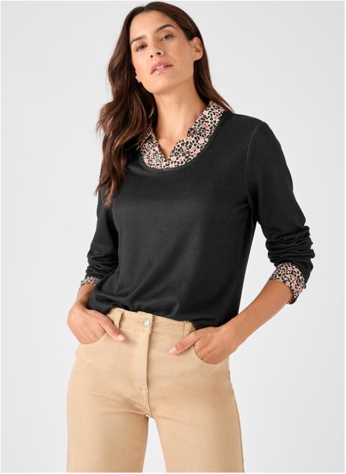 Damart Tee-shirts 83075 femme noir