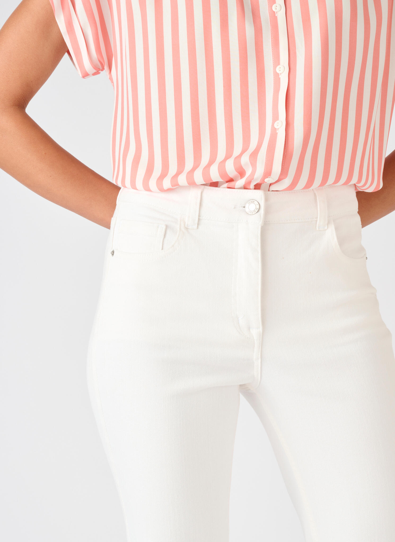 Pantalons droit 84361 femme blanc Damart Pantalons droit 84361 femme blanc Blanc