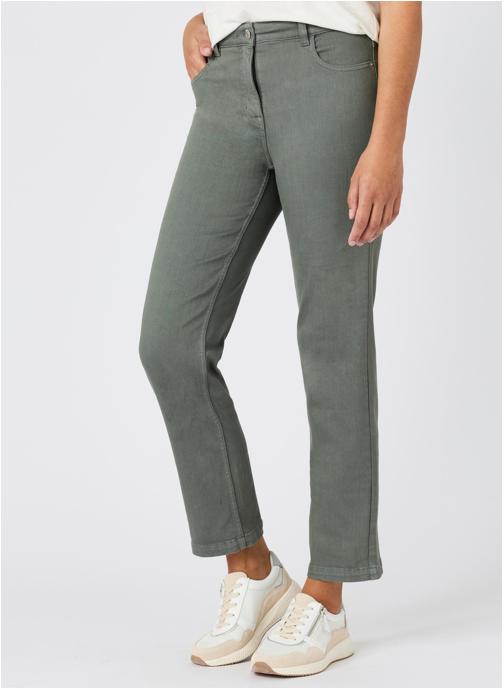 Damart Pantalons droit 84361 femme vert