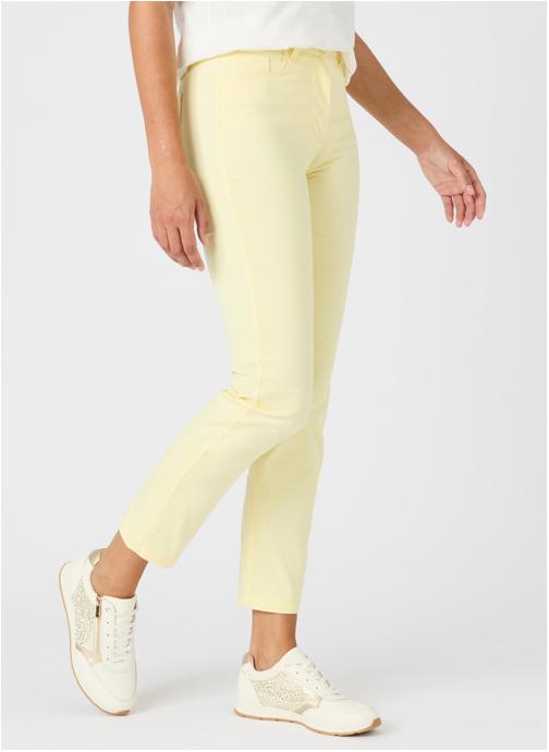 Damart Pantalons droit 81505 femme jaune