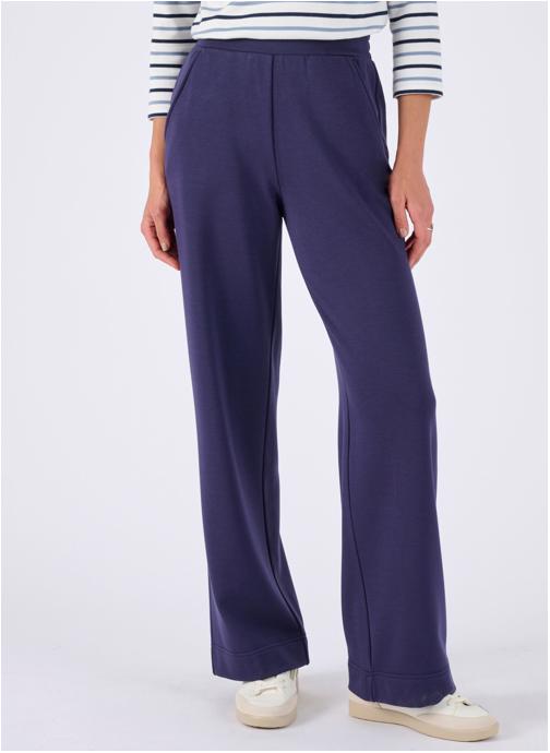 Damart Pantalons droit 84499 femme bleu