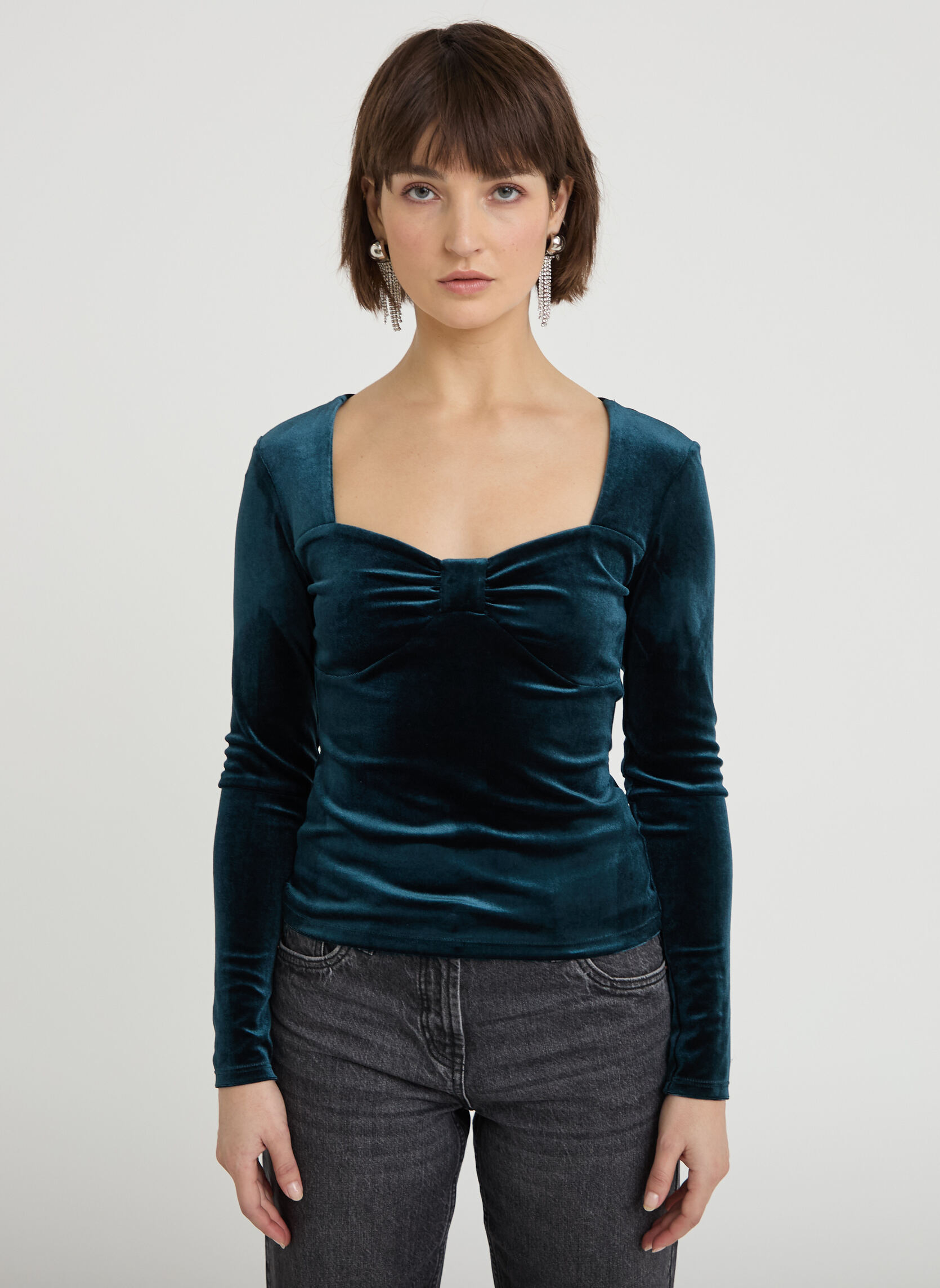 Tops LVELNOEUD femme bleu Cache Cache Tops LVELNOEUD femme bleu Bleu