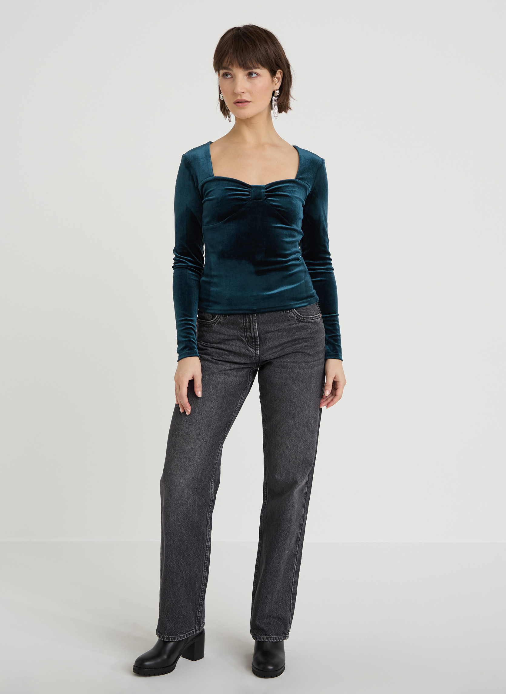 Tops LVELNOEUD femme bleu Cache Cache Tops LVELNOEUD femme bleu Bleu
