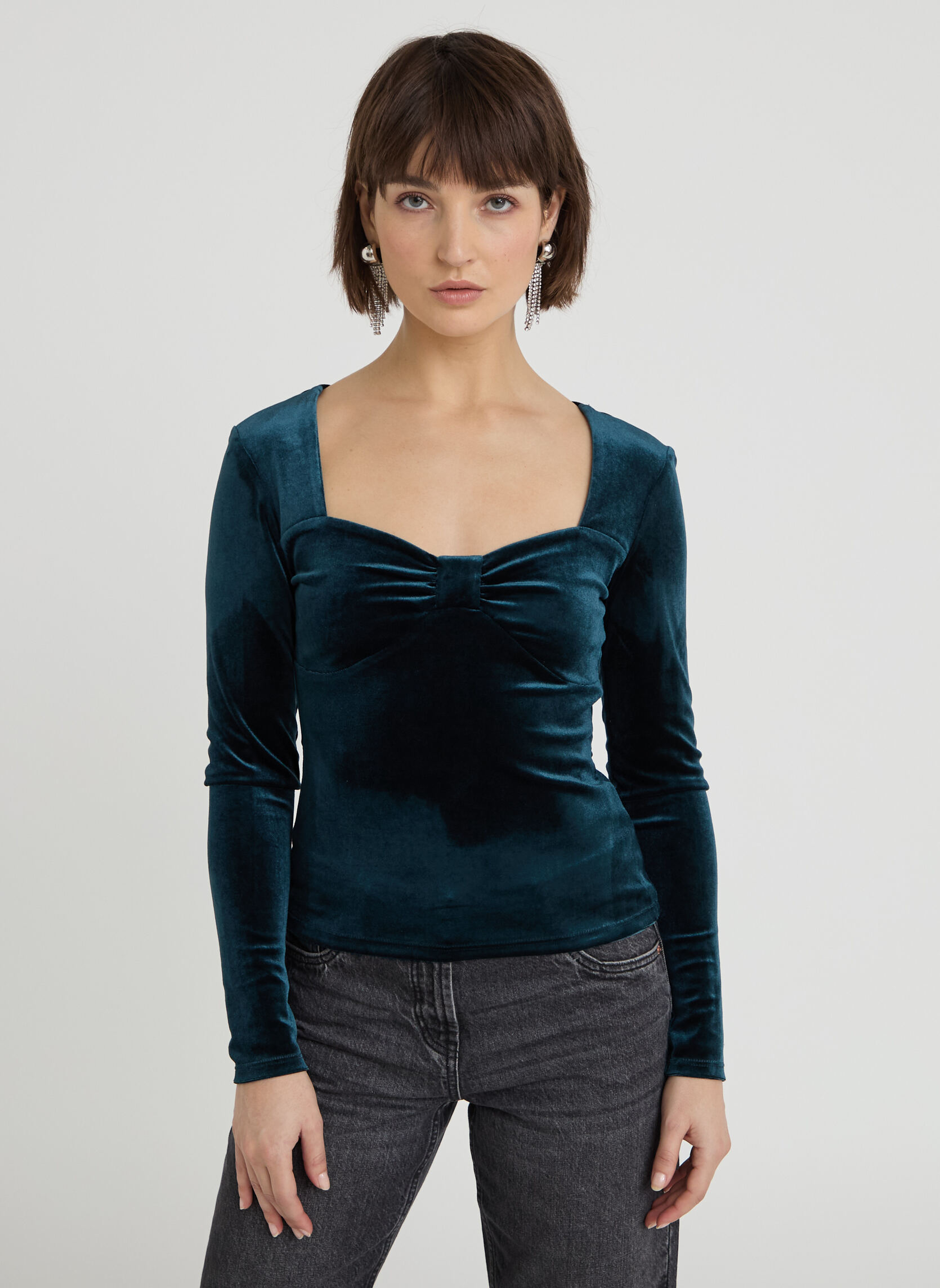 Tops LVELNOEUD femme bleu Cache Cache Tops LVELNOEUD femme bleu Bleu