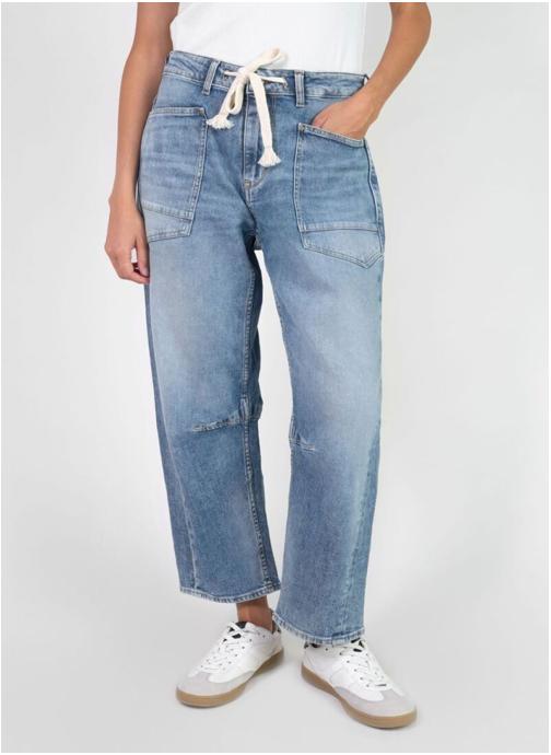 Le temps des cerises Jeans droit Jeans loose Blue femme bleu