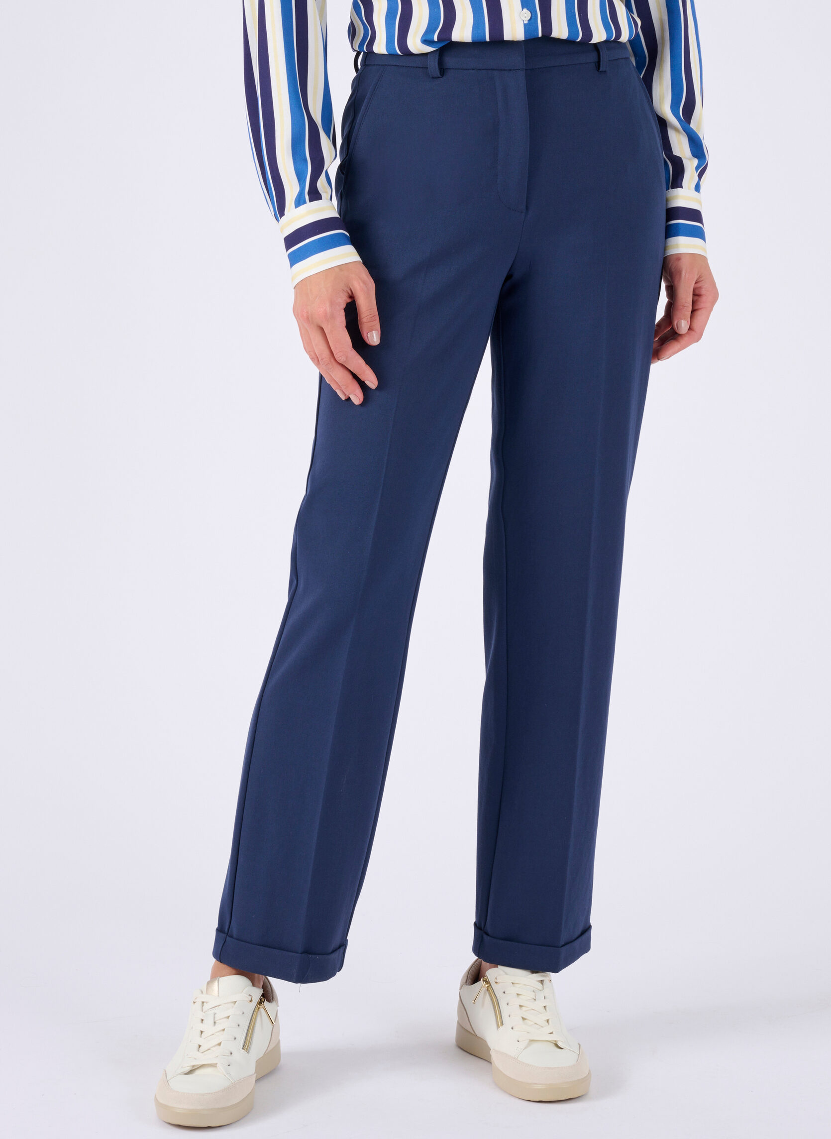 Pantalons droit 84379 femme bleu Damart Pantalons droit 84379 femme bleu Bleu