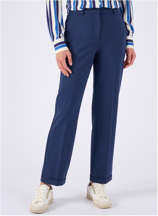 Damart Pantalons droit 84379 femme bleu