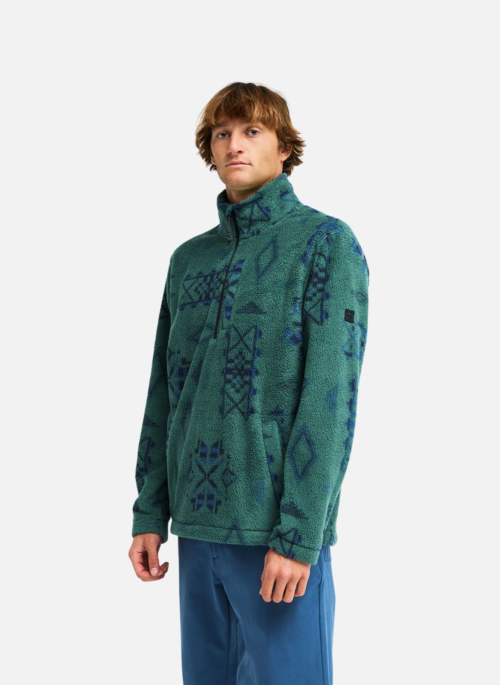 Vestes polaires Boundary Mock Neck homme vert Billabong Vestes polaires Boundary Mock Neck homme vert Vert