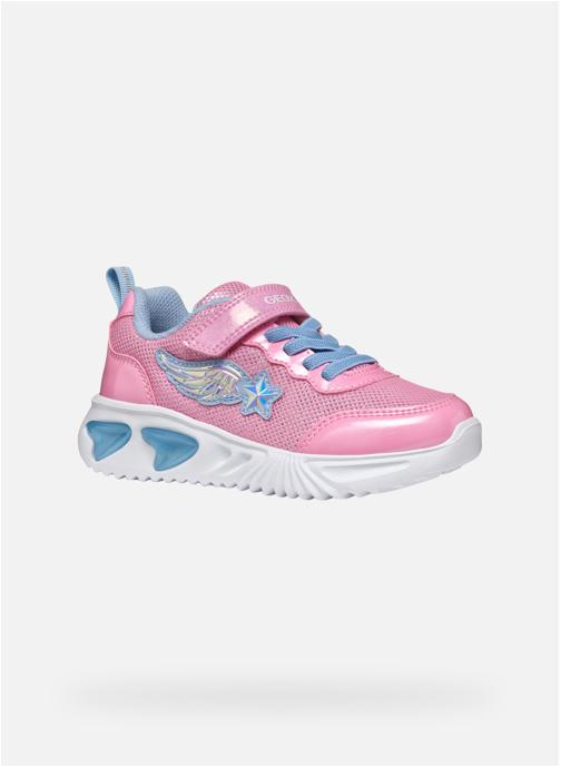 Geox Baskets basses J ASSISTER GIRL fille rose