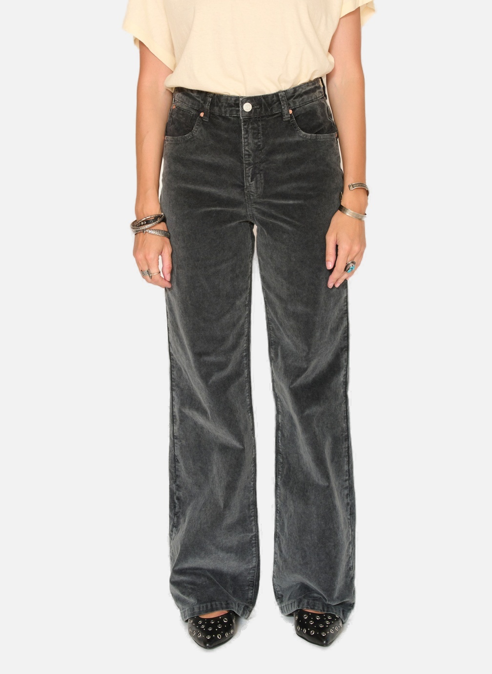 Pantalon Velours Gris Next Fille – 8 Ans – Taille élastique (occasion)