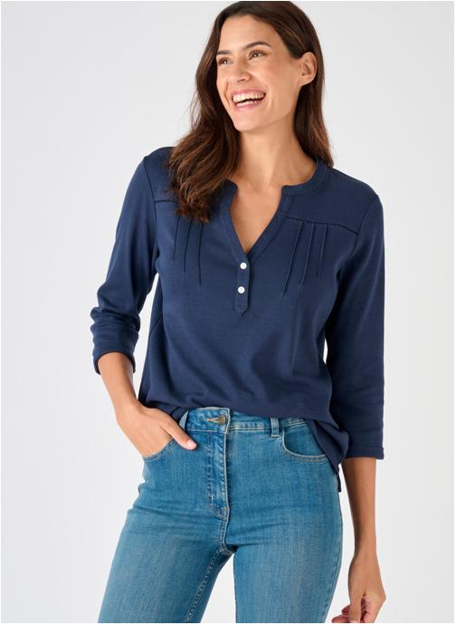 Damart Tee-shirts 84538 femme bleu