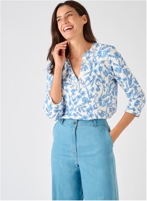 Damart Tee-shirts 84538 femme bleu