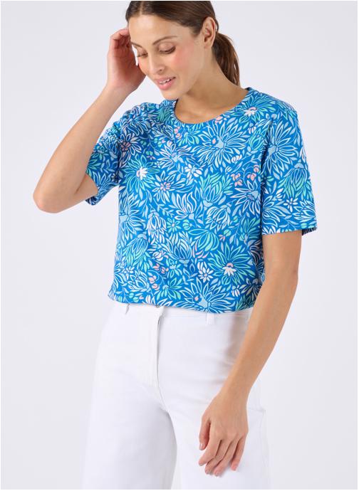 Damart Tee-shirts 75988 femme bleu