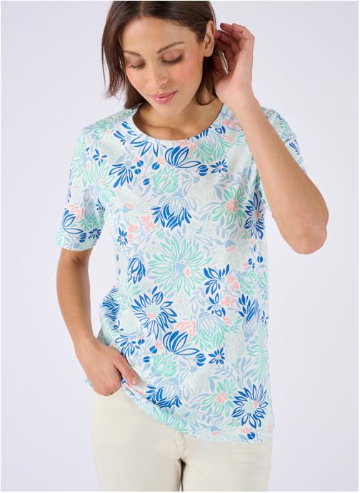 Damart Tee-shirts 75988 femme bleu