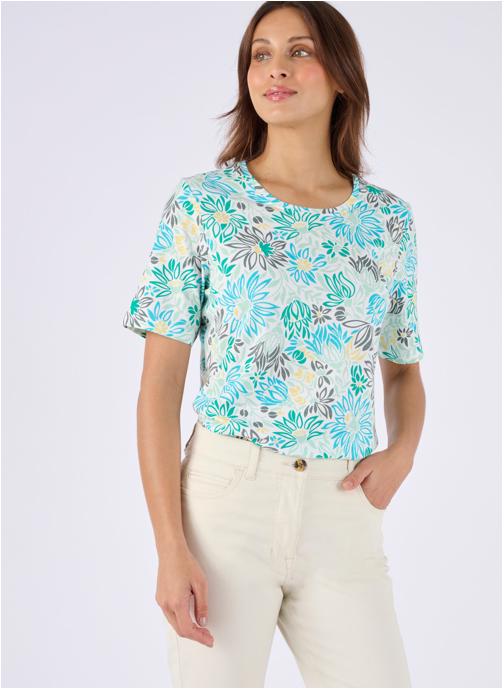 Damart Tee-shirts 75988 femme bleu
